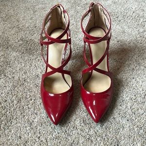Michael Kors size 9.5 strappy red stiletto